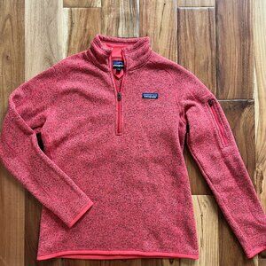 Patagonia Women's Better Sweater - 1/4-Zip Fleece - Medium - Red